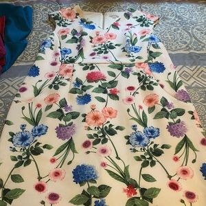 Calvin Klein Size 20w white scuba dress